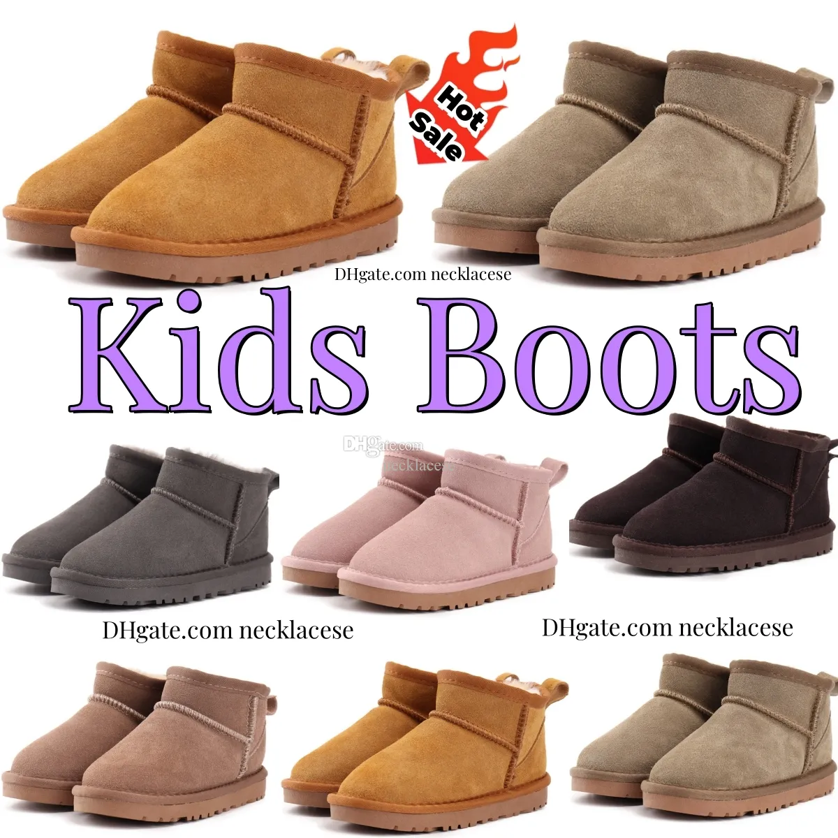 Slip-on Designer Australien Klassische Stiefel Kinderschuhe Uggi Mädchen Winter Kleinkind Kind Schuh Uggitys Trainer Jugend Baby Sneaker Wgg Kleinkinder Mini Warm Schnee I0sR #