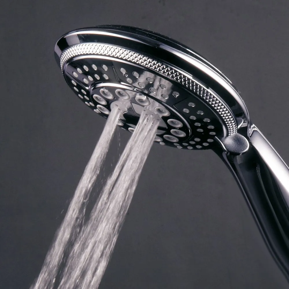 Ensemble de douche avec douche à DEL, nickel brossé