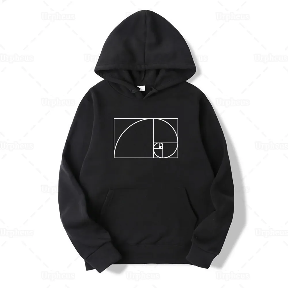 Sweats à capuche pour hommes Sweat-shirts Golden Ratio Fibonacci Sweat à capuche imprimé Funny Design Science Math Engineering Sweatershirt 230724