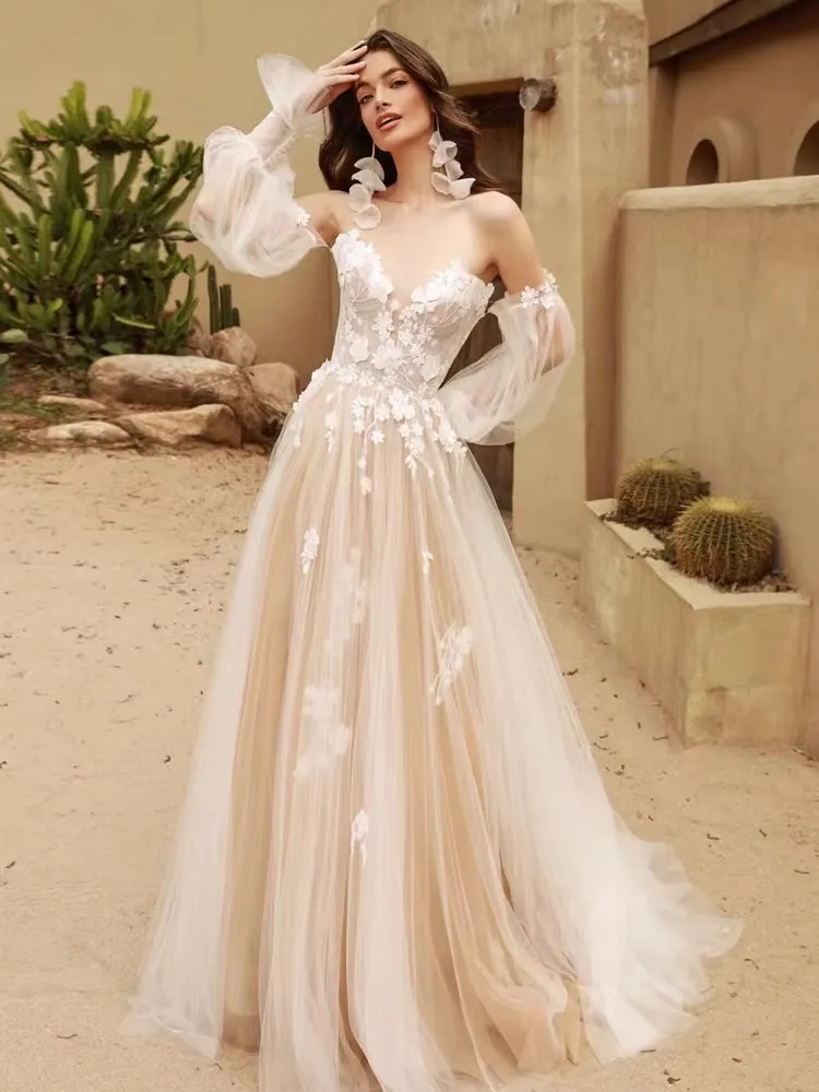 2023 vestido de noiva tamanho grande tamanho real com babados de renda apliques de renda vestidos de noiva feitos sob medida lindos vestidos de festa vestidos de festa vestidos de noiva robe de casamento