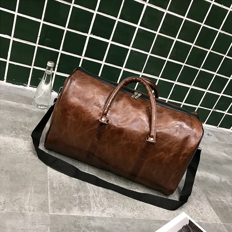 Borsone Borsa da viaggio ad alta capacità Bagagli unisex Tempo libero Fitness Borsa da fine settimana Valigia da lavoro Borsoni da viaggio in pelle morbida Borse a tracolla 230725