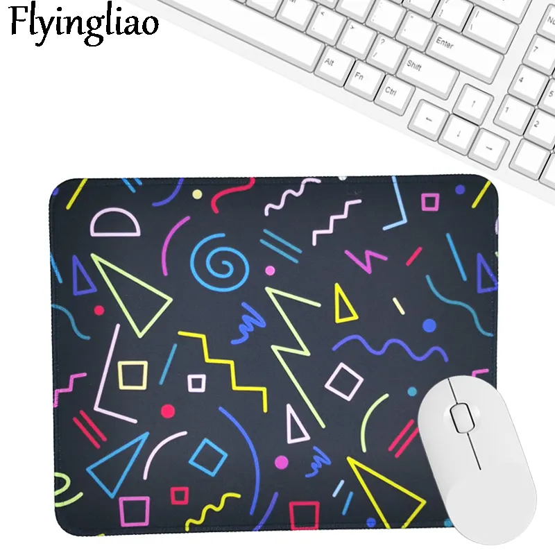 Color Geometric lattice Mouse Pad Desk Pad Laptop Mouse Mat for Office Home Computer Keyboard Cute Pad Non-Slip Rubber Desk Mat