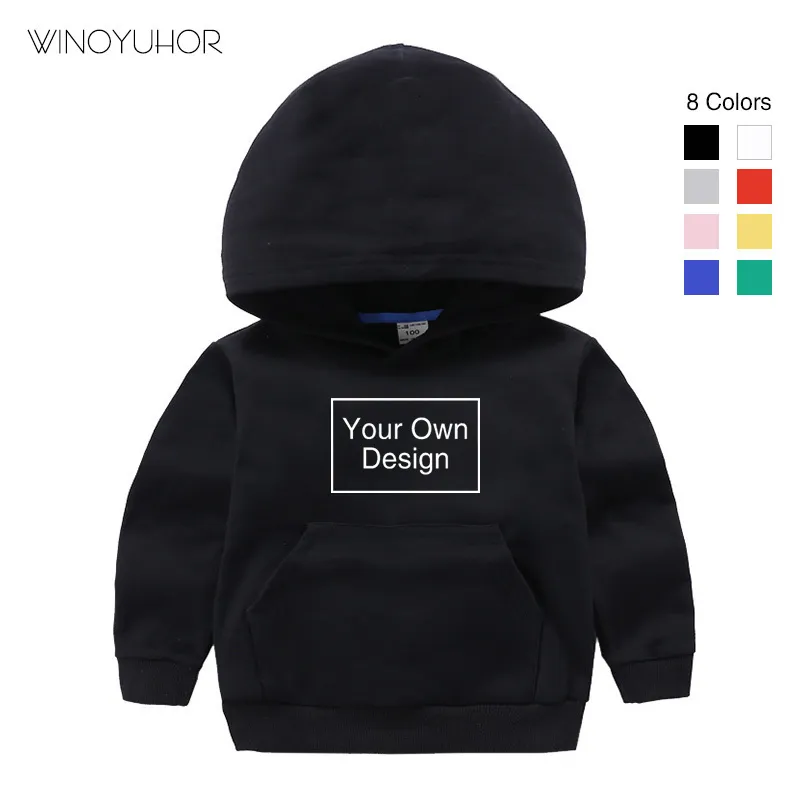 Hoodies Sweatshirts Anpassade tryck Hoodies Kids Baby Birthday Sweatshirts Dina egna design Bildkläder för Boy Girls Diy Pullover 230725