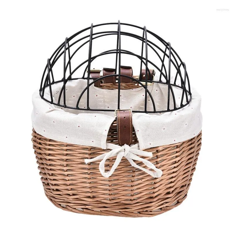 Cesta de transporte de cachorro para meninas, cesta de bicicleta para animais de estimação, transporte para gatos, balde floral, cesta de uso multiuso para transportadoras