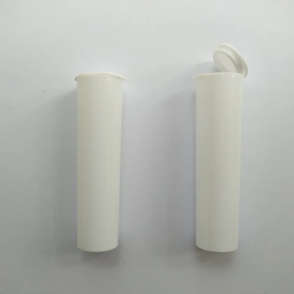 groothandel 98 mm Doob stompe Joint buis 600 Pack Verpakkingsmaterialen Lege Squeeze Pop Top Fles voorgerolde buizen Opslag Container Top Kwaliteit