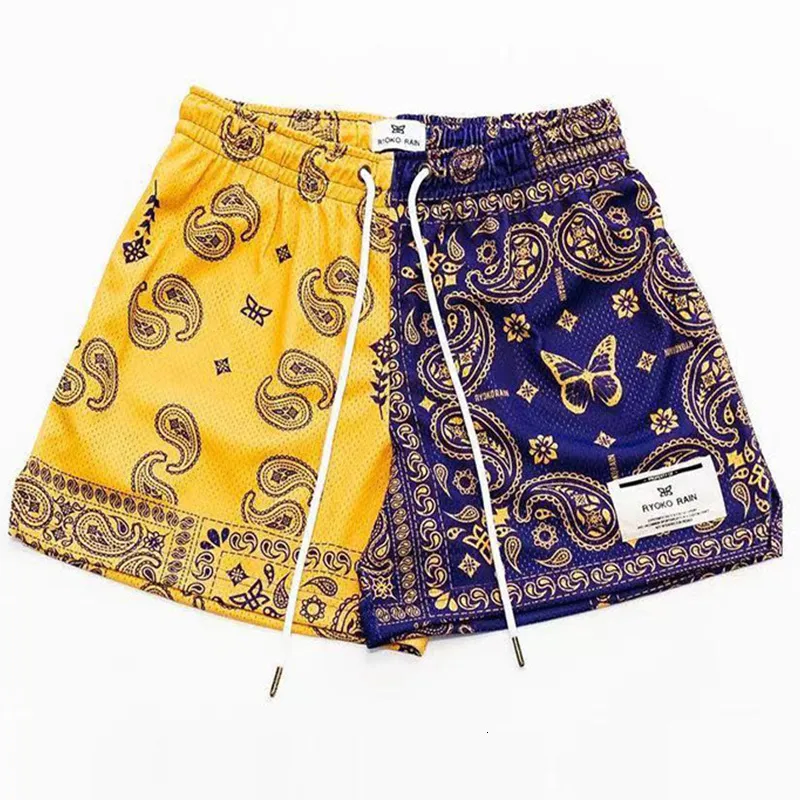 Pantalones cortos para hombres RYOKO RAIN pantalones cortos de moda de verano pantalones cortos para hombres y mujeres moda playa junto al mar pantalones casuales deportes de malla de secado rápido 230724