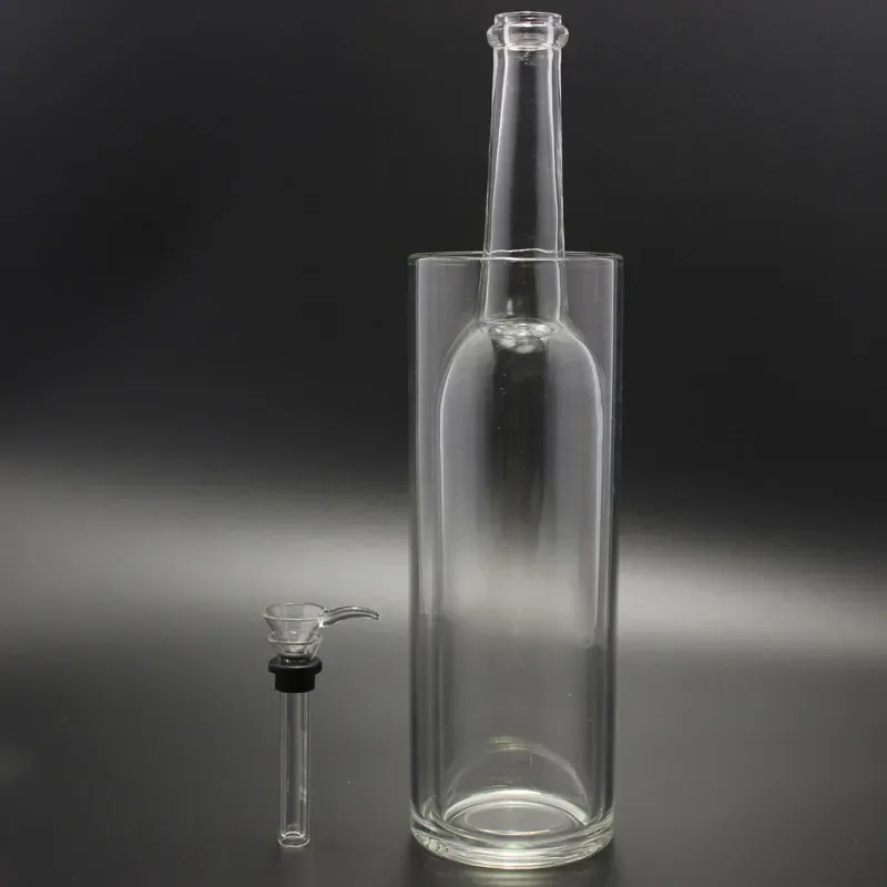 Novos bongos Gravitron Gravitron Water Pipe vêm com vidro deslizante Bongos de vidro Bubbler com boa estanqueidade LL