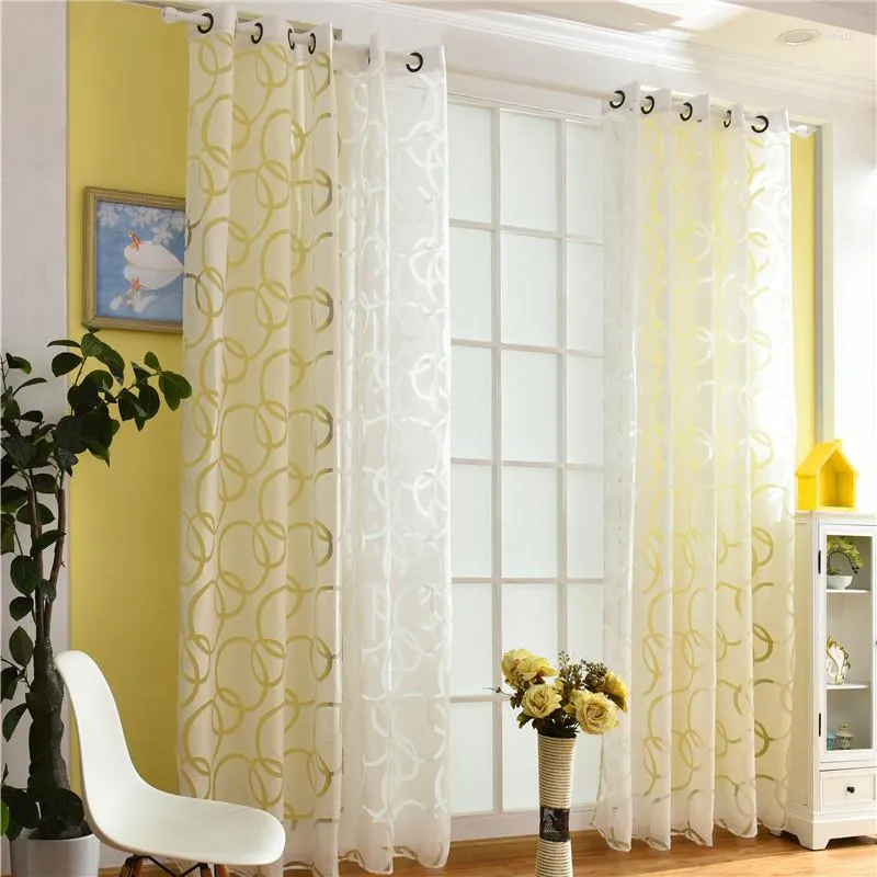 Curtain Beautiful High Shading Rate 85% Blakcout Curtains Black And Gray For Living Room Bedroom White Tulle