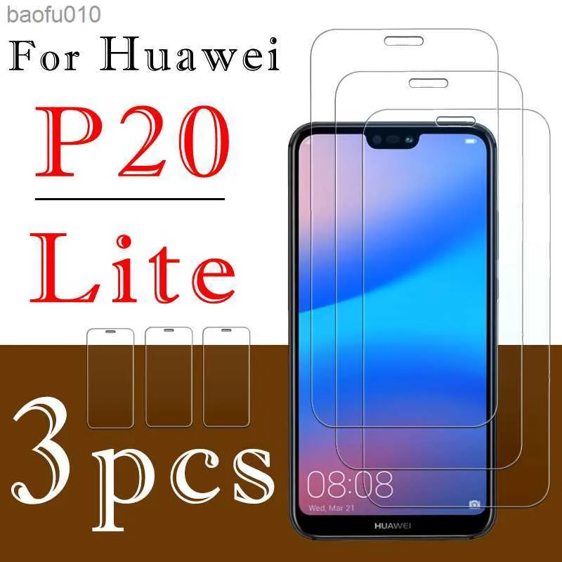 3pcs p 20 vidro protetor de luz para Huawei p20 lite p20lite 20p protetor de tela de luzes Tempered Glas blindado proteger filme L230619