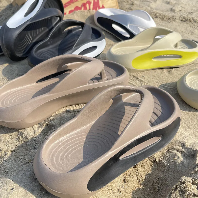 Pantofole Casual da uomo Concise Perizoma Infradito EVA Bagno interno Pantofole antiscivolo per la casa Estate Scivoli all'aperto Scarpe da pane da spiaggia 230724