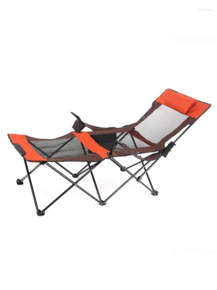 Camp Furniture Aluminum Folding Beach Chair Elevated Bed Portable Outdoor/Patio Heavy Duty Lounge For Camping Breathable Material