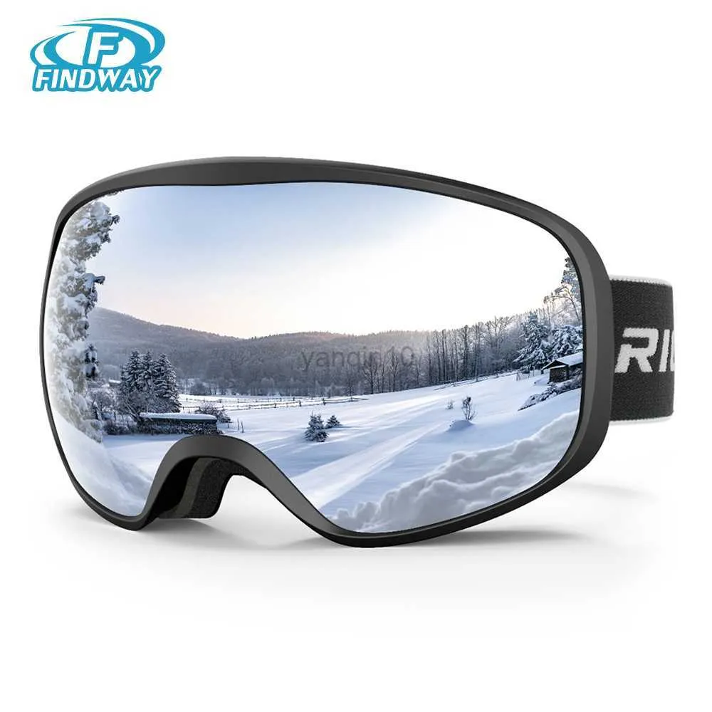 Skibrille Kinder-Skibrille Snowbaord-Brille für Jungen Mädchen Kleinkind Alter 3–10 Helmkompatibel 100 % UV-Schutz OTG 180Wide Vision HKD230725