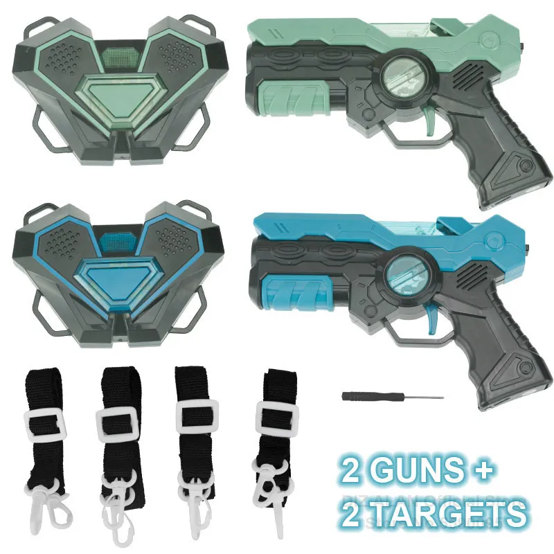 Laser Tag Battle Game Gun Set pistole giocattolo elettriche a