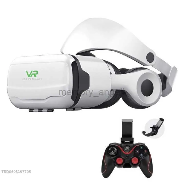 Inteligentne okulary Nowe przybycie VR G02EF+S6 Bezprzewodowy uchwyt telefonu komórkowego Telefon 3D Virtual Reality VR Game Hełm szklanki z zestawem słuchawkowym HKD230725