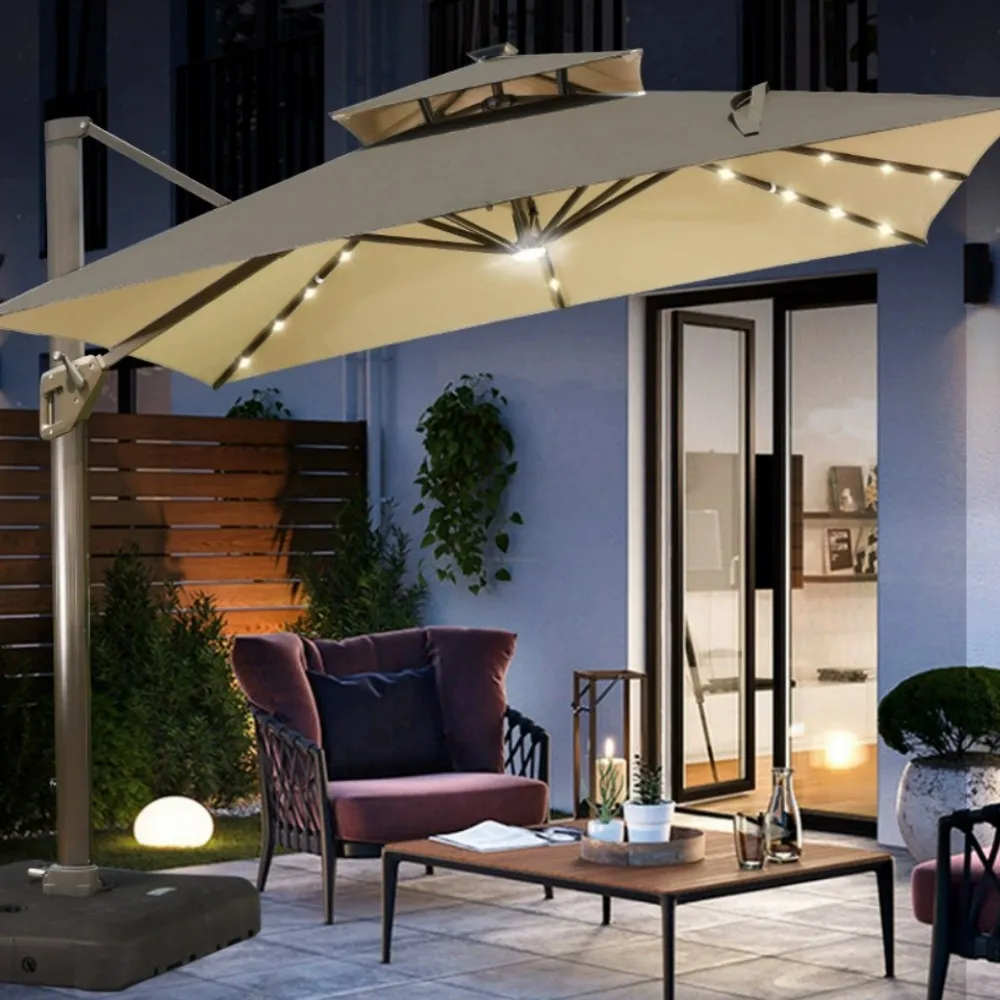 104 LED solaire guirlande lumineuse Patio parapluie lumières extérieur jardin fée guirlande lampe IP65 étanche solaire Camping tente lampe