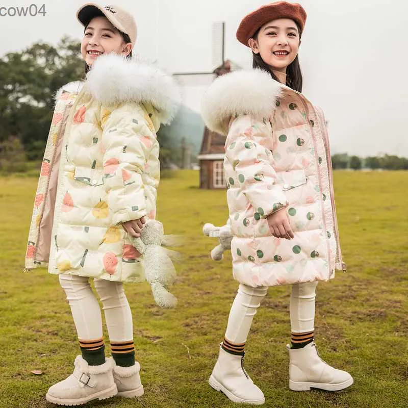 2023 Hiver Adolescentes Doudoune Col De Fourrure À Capuche Broderie Longue  Fille Survêtement Manteau 5 14 Ans Enfants Parka Style Coréen L230625 Du  33,33 €