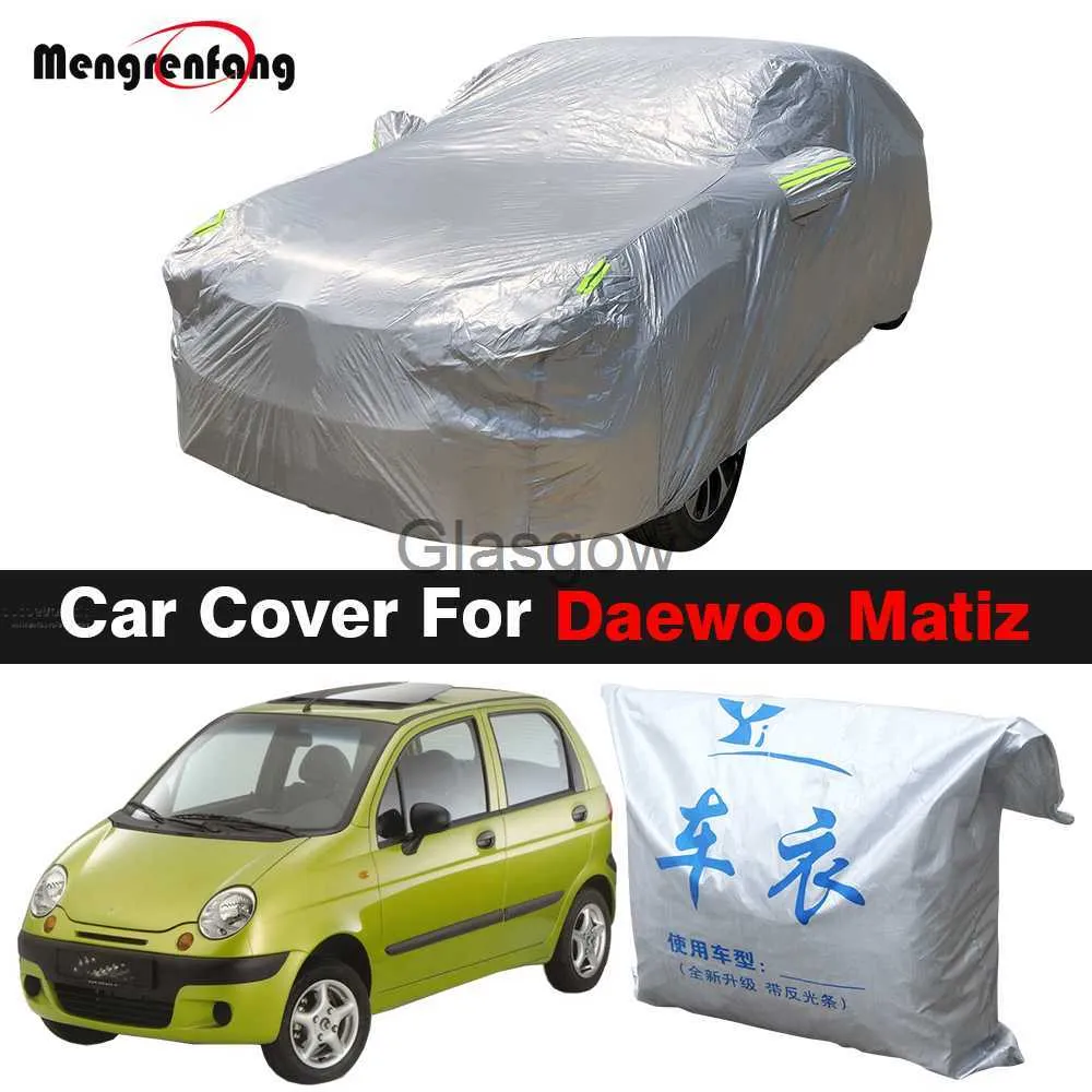 Auto Zonnescherm Auto Cover Voor Daewoo Matiz Outdoor Schaduw AntiUv Sneeuw Regen Slip Auto Cover Stofdicht x0725