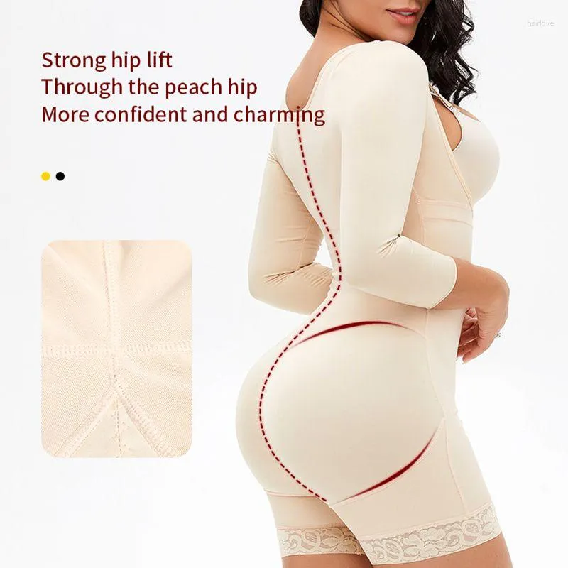 Womens Shapers Body Shaper Tummy Slimmer Women Slimming Shapewear With  Sleeves Ladies Corset Underwear Compression Garment Firm Control From 22,24  €
