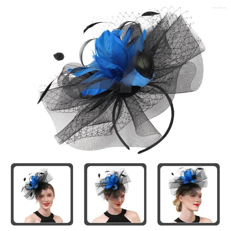 Pañuelos, sombrero de fiesta de cóctel, accesorios de té, sombreros de aleta para mujer, tocados para el pelo, plumas artificiales para novia