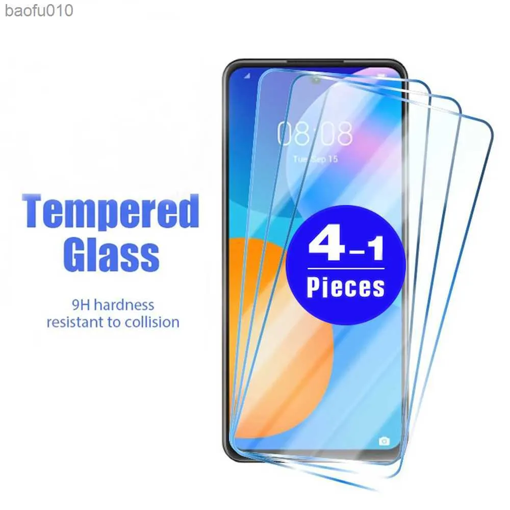 1-4 st 9h härdat glasskärmskydd för Huawei P Smart Plus 2019 2020 S Z Pro 2021 Telefonskyddsfilm Glas Smartphone L230619