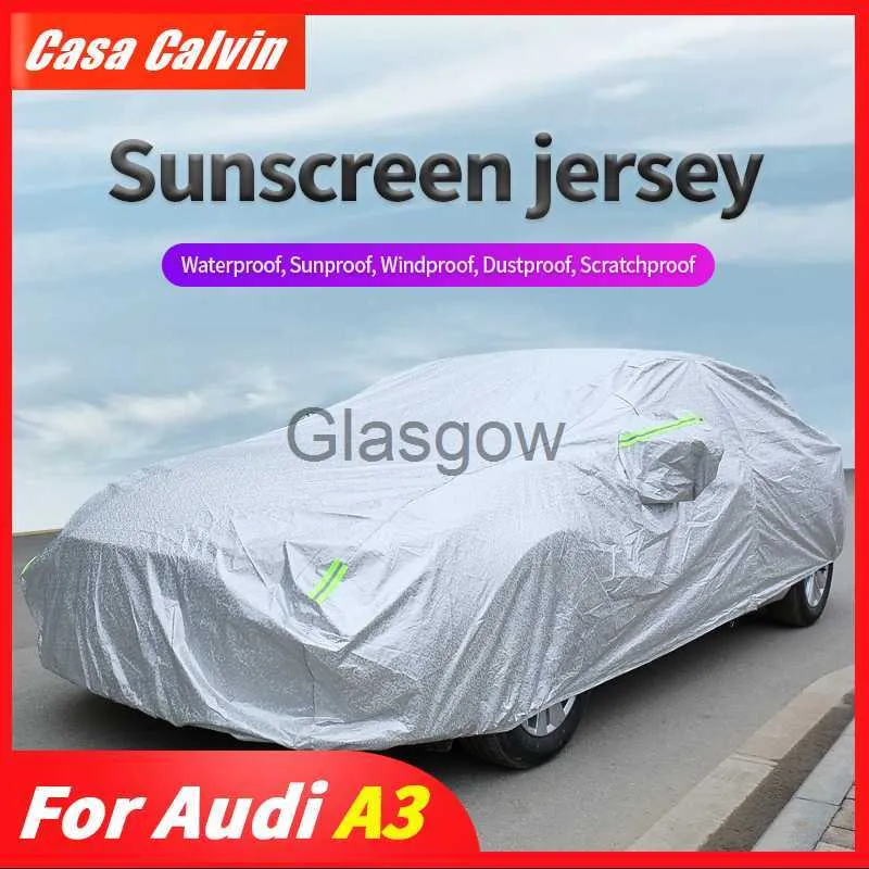 Couverture de voiture anti-poussière épaissie pare-soleil de voiture pour Audi A3 8L 8P 8V 8Y S3 Limousine Sportback accessoires de protection extérieure de voiture x0725