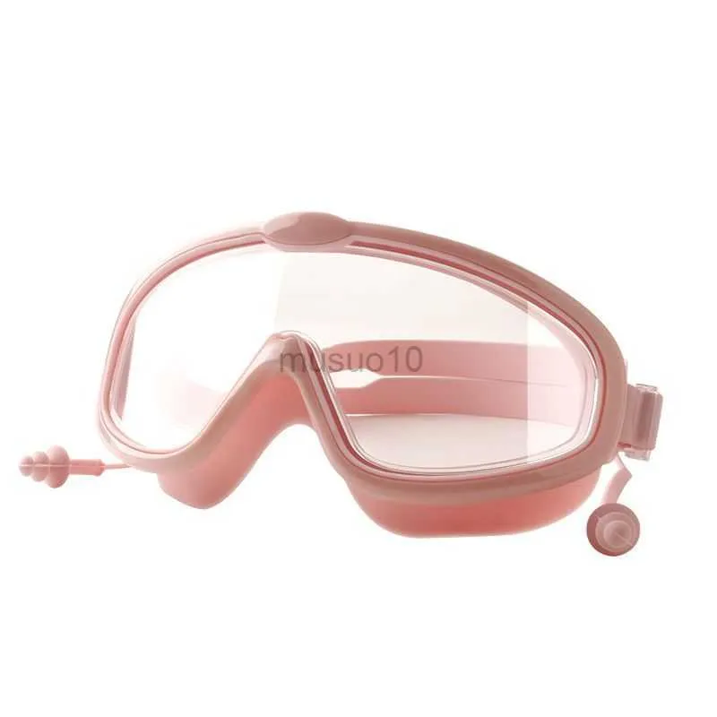 Goggles Outdoor Swim Goggles rearplug 2 в 1 сете для детей против ультрафиолетовой защиты УФ-защиты с затычками для ушей в течение 4-15 лет детей HKD230725