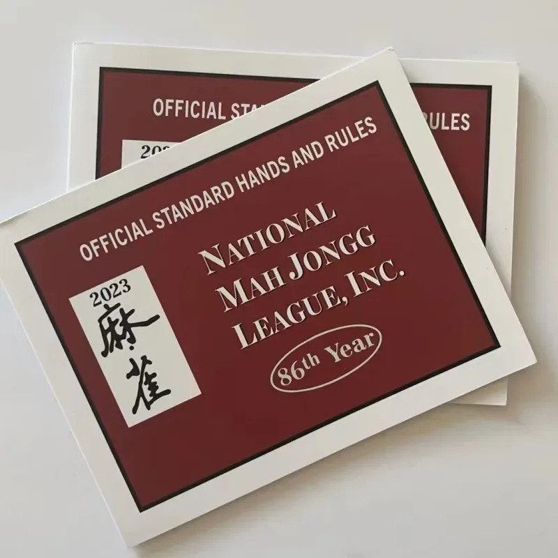 wholesale National Mah Jongg Card Mahjongg League2023 Mains et règles de cartes de grande tailleCartes officielles de Mahjong pour adultes