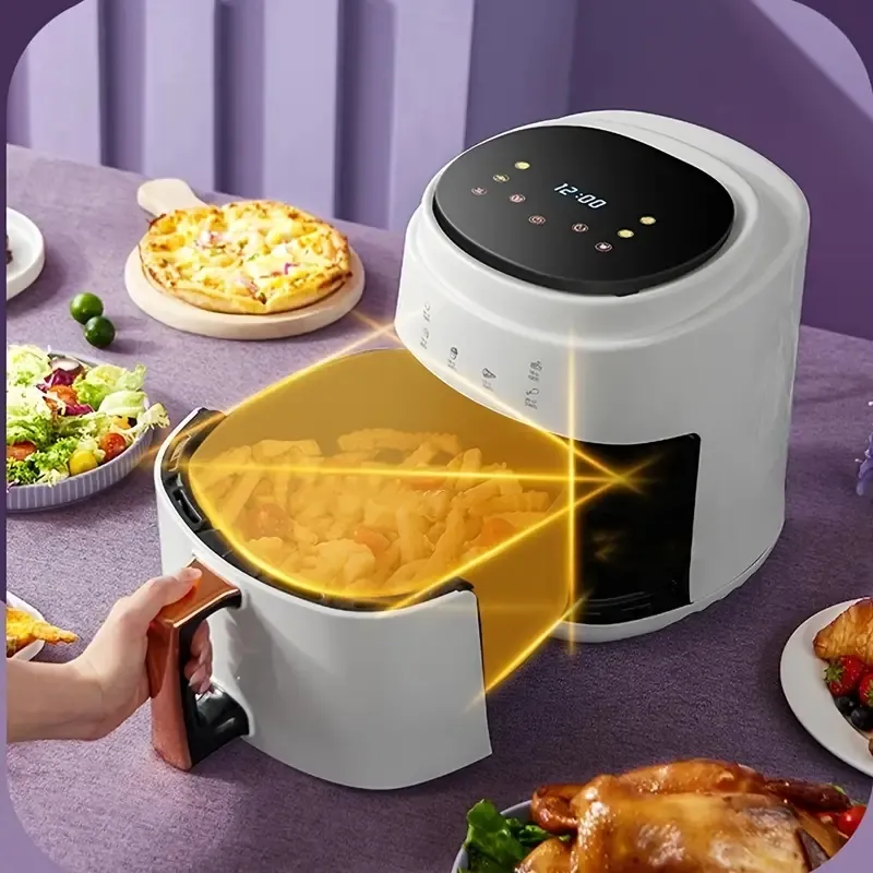 Zdrowe pyszne posiłki - Air Fryer Piekarnik z niezstąpionym odłączonym koszem Regulowana kontrola temperatury!