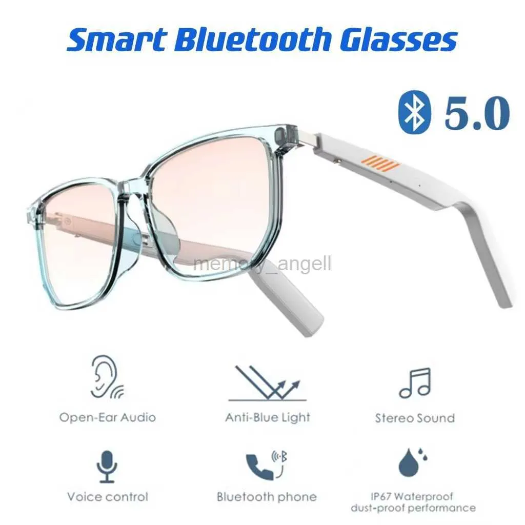 Lunettes intelligentes Smart 3D Anti-Blue Voice Control Lunettes sans fil Bluetooth Lunettes de soleil Appel mains libres TWS Musique Vidéo Lunettes étanches HKD230725