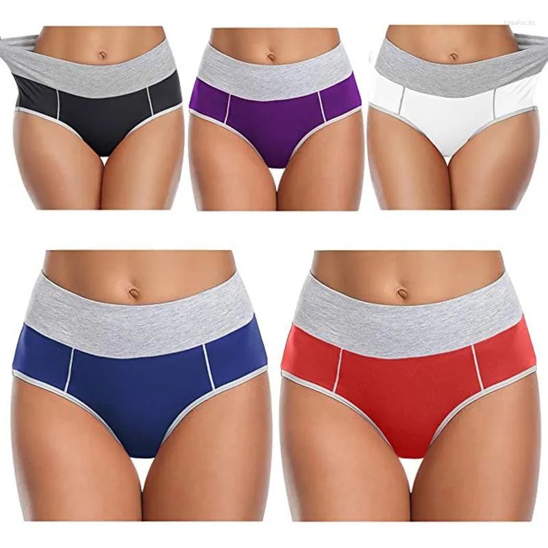 5pcs Solid Color Seamless Boyshorts