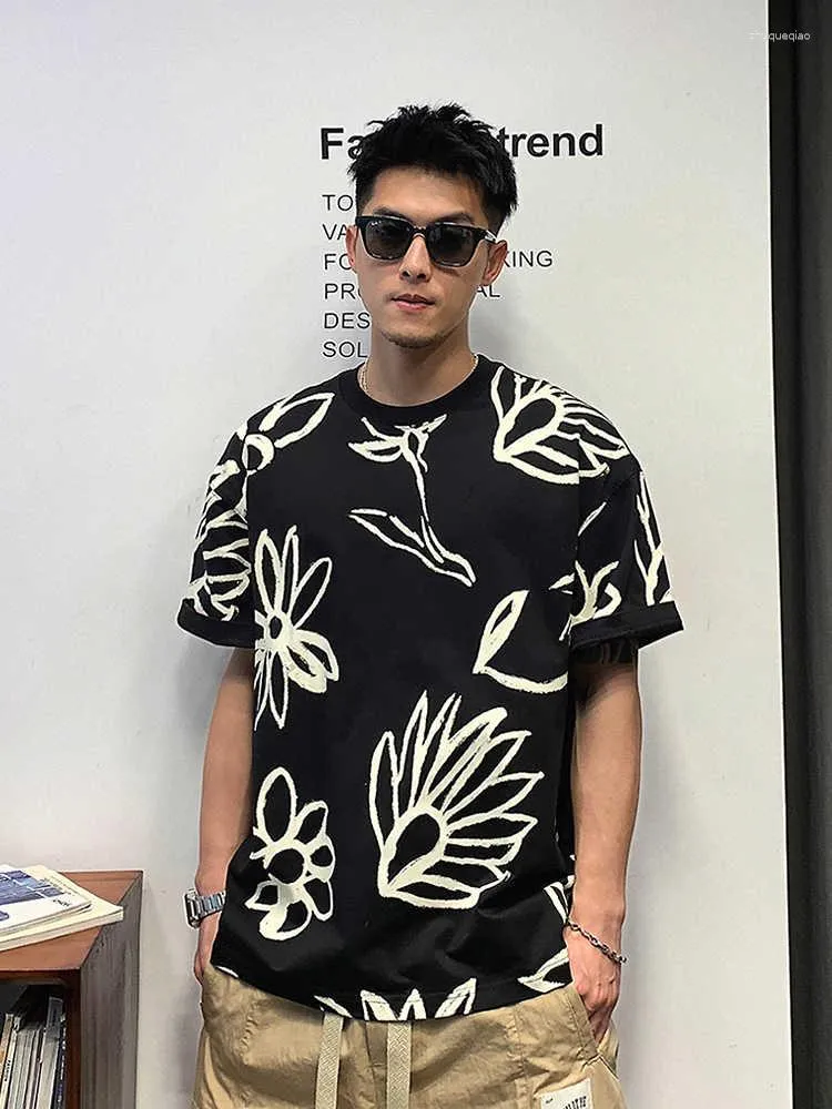 Men's T Shirts P03355 Fashion Tops & Tees 2023 Runway Luxury European Design Short Print Party Style T-Shirts Clothing