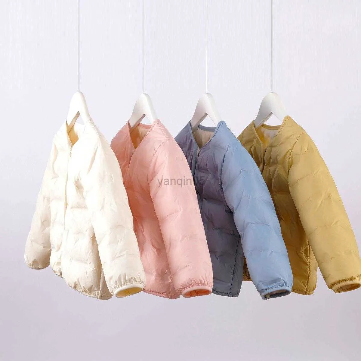 Manteau en duvet MARC JANIE filles garçons automne hiver colle à pression légère veste compacte en duvet enfants manteau en duvet pliable 221062 HKD230725