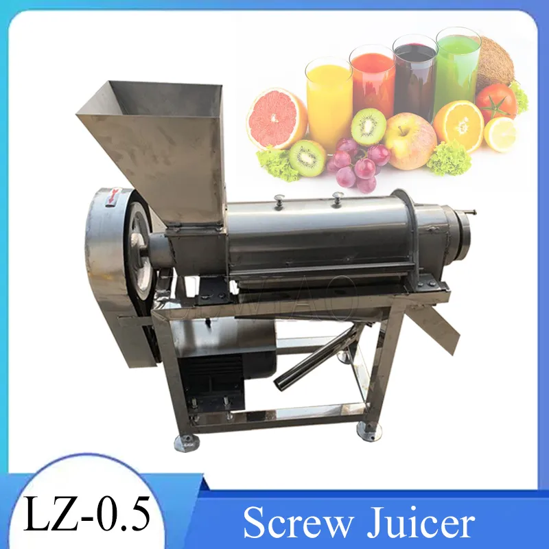 0.5T/H Capacity Ginger Coconut Milk Juicer Machine Sugar Cane Juice Extractor Lemon Juice Screw Press Machine