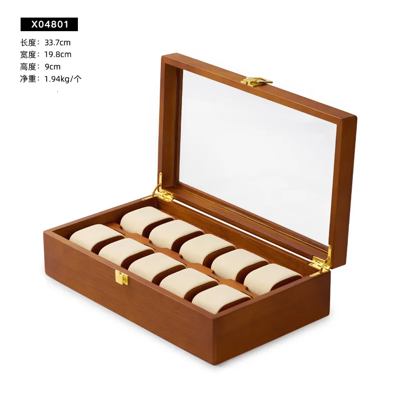 Oirlv Solid Wood Jewelry Tray for Showcase Display Retro Ring