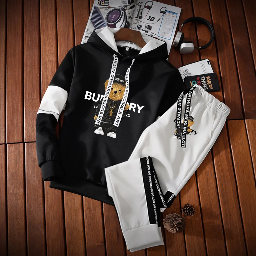 Men s Tracksuits Outdoor Winter Workout Sports Cloth Luxury Classic Suits Men s Hoody Sweatshirt Pant Training Tracksuit Male Outfit Jogger Set 230724