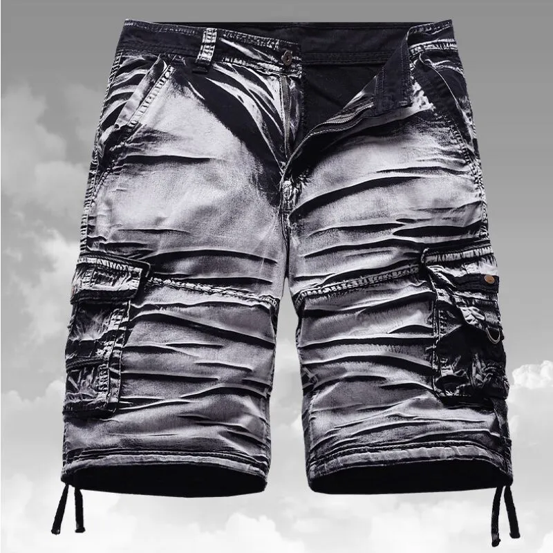 2023 New Cotton Cargo Shorts Men Cool Camouflage Casual Mens Short Pants Brand Clothing Comfortable Camo Men Military Shorts