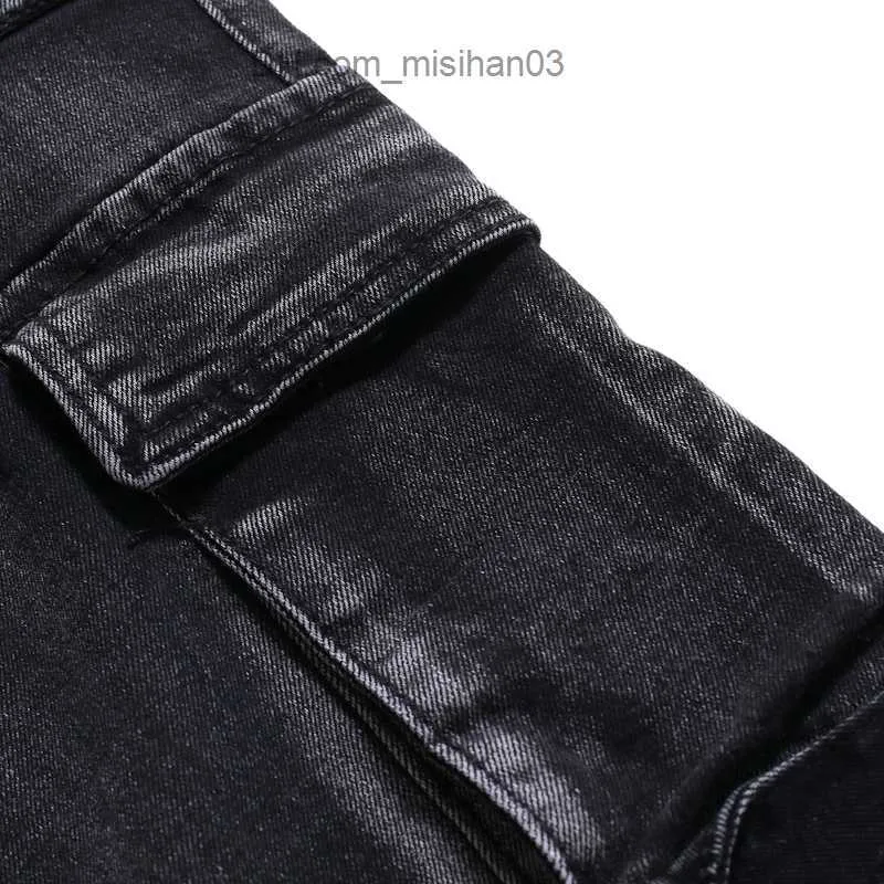 Pantalons pour hommes jeans pour hommes automne hiver jeans hommes mode pantalon cargo slim Hip hop joggeurs streetwear jeans skinny hommes pantalons décontractés Taille 38 Z230726