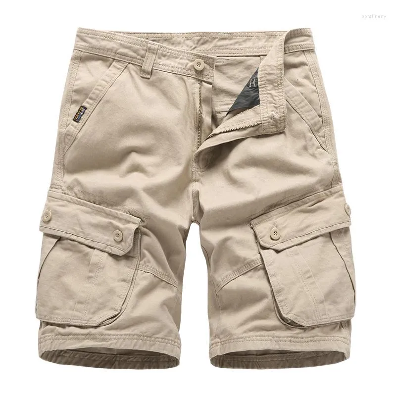 Pantaloncini da uomo Abbigliamento moda Uomo Cargo Pantaloni corti estivi Tasche grandi Cotone casual Taglia 30-40