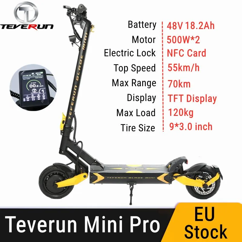 Teverun Blade Mini et Mini Pro – trottinette électrique en stock