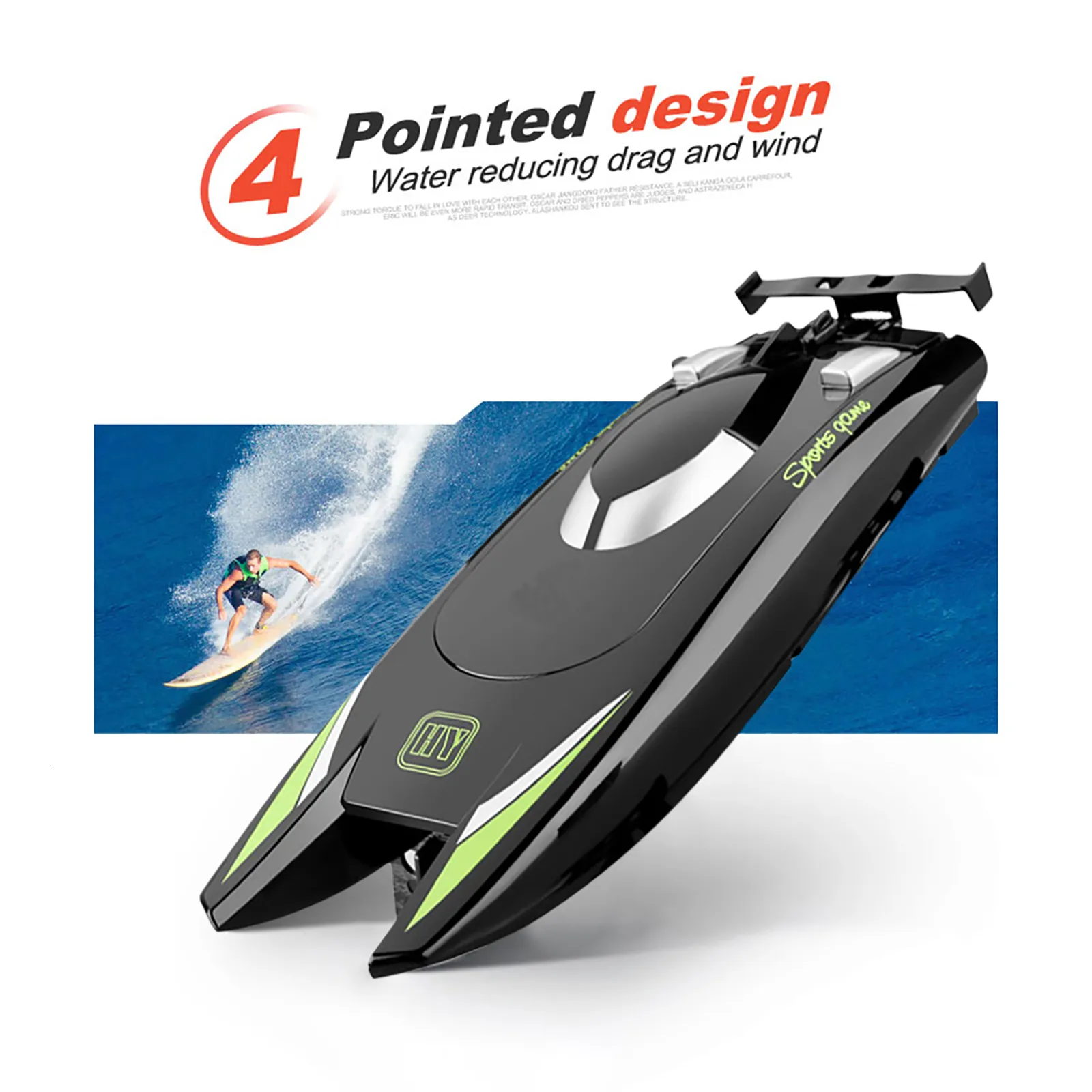 Barcos Electricos RC 805 Barco RC Barco Controlado Por Radio Barco A Motor De Control Remoto 2.4GHz 25 Km H Alta Velocidad 4CH 7.4V Barco De Carreras Juguetes Para Ninos Adultos 230724 De 21 15 DHgate