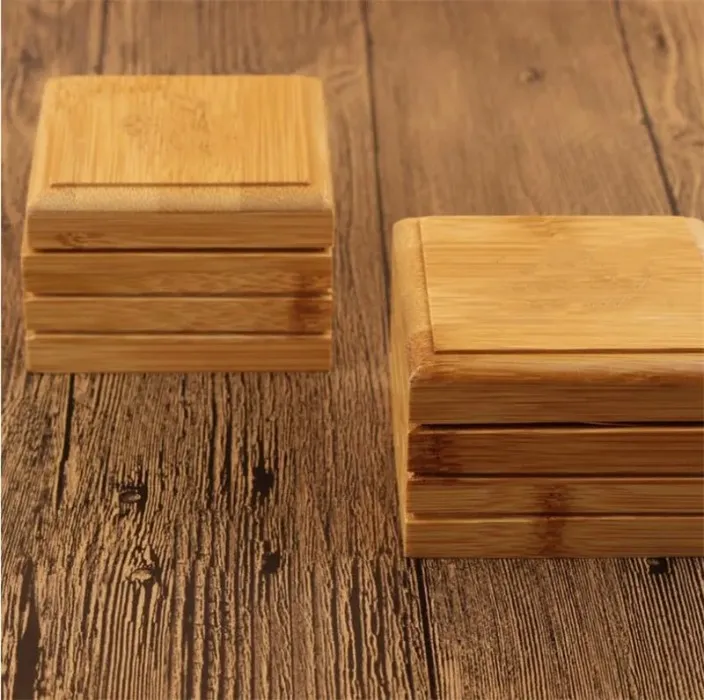 Natural Bamboo Soap Dish Box Bamboo Soap Tray Holder Storage Soap Rack Plate Box Container for Bath Shower Bathroom