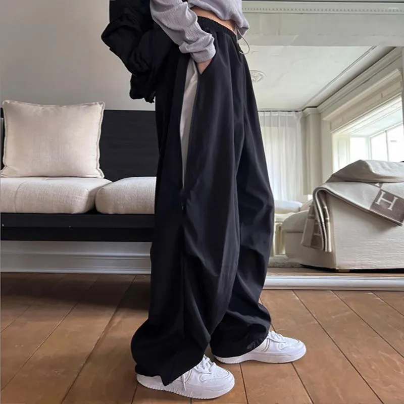 Pantalon Femme Pantalon Long Soild Casual Grande Poche Couture Cordon Style  Boyfriend Fille Ropa De Mujer Du 19,68 €