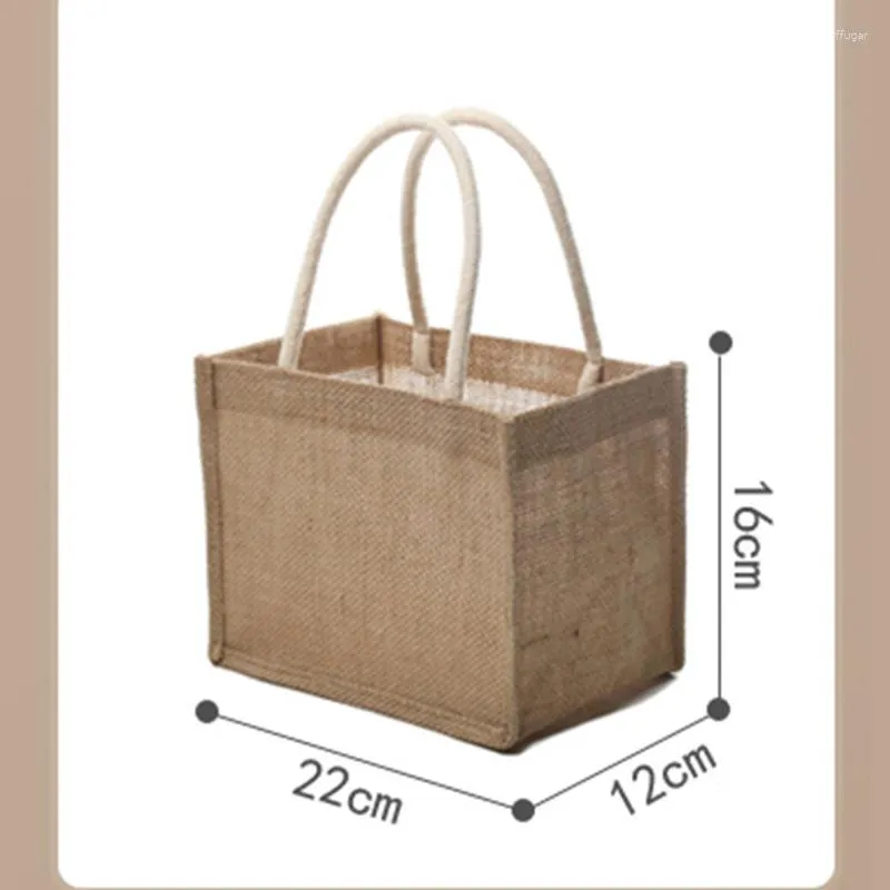 Borse portaoggetti Borsa regalo per donna Eco Canvas Shopping Borsa in tessuto portatile Borsa in tessuto da viaggio con spalla in cotone rivestito