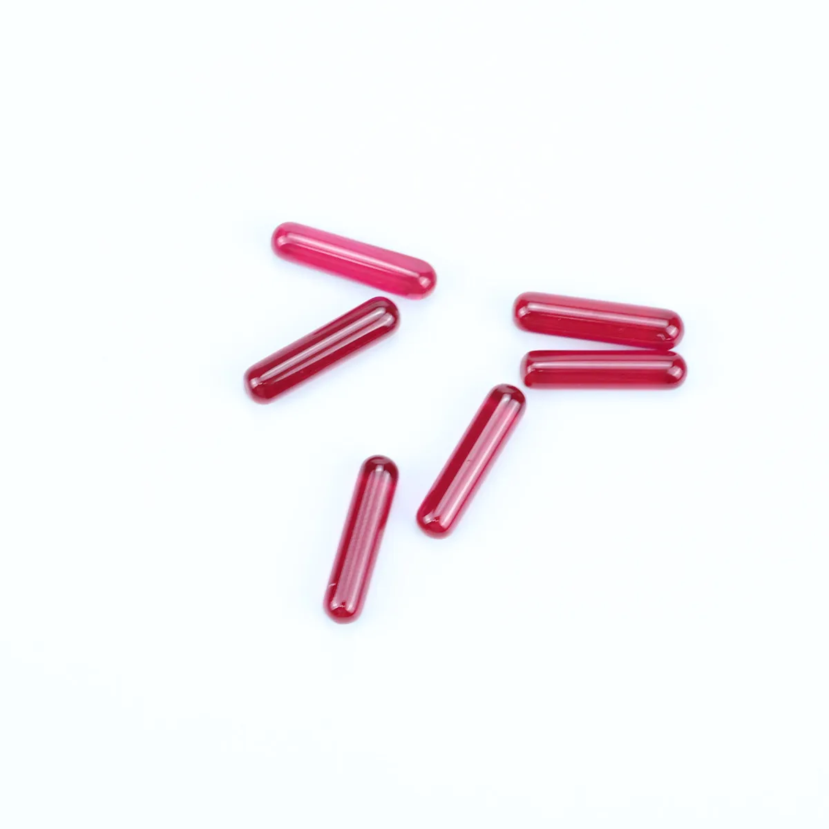 JCVAP 5 * 20mm Ruby Pearls dab perles insérer pour 25mm 30mm Quartz Banger Nails Narguilés Verre Bongs