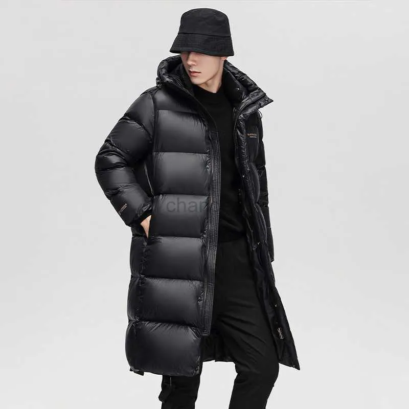 Vrouwen Down Parka Winter Zwart 90 Wit Ganzendons Jas Capuchon Lange Warme Jassen Mannen Vrouwen Lange Kwaliteit Zwart goud Ganzendons Stellen Warme Jassen HKD230725