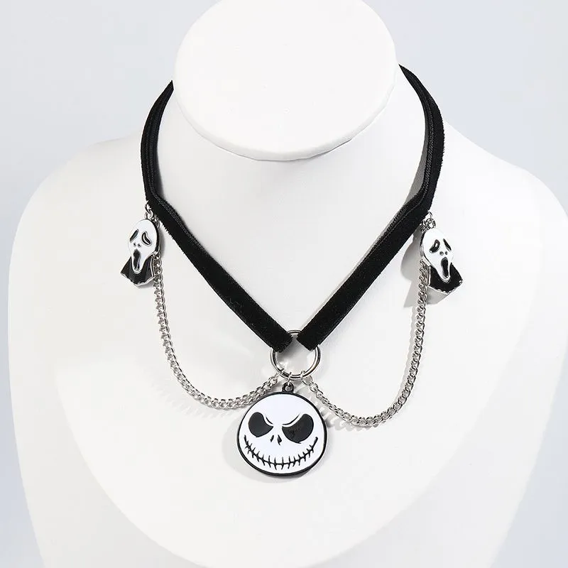 Doux Cool collier ras du cou gothique en cuir PU gland chaîne collier collier pour femmes hommes corps chaîne bijoux