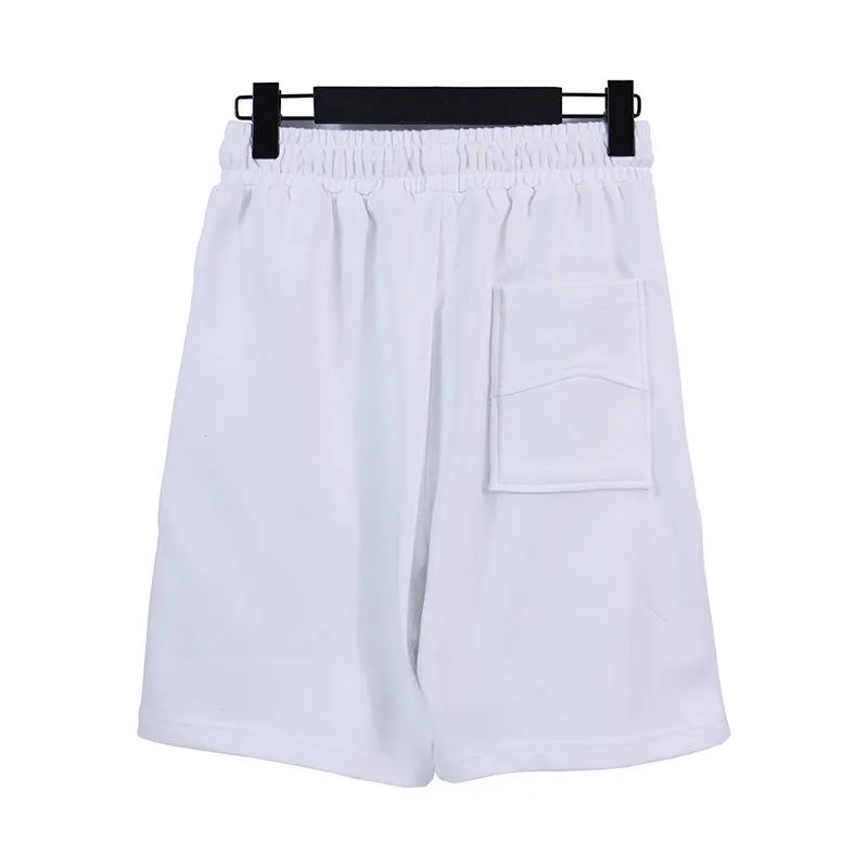 Racing rhude print checkerboard shorts men`s summer new cropped pants men`s summer loose sports white casual pants
