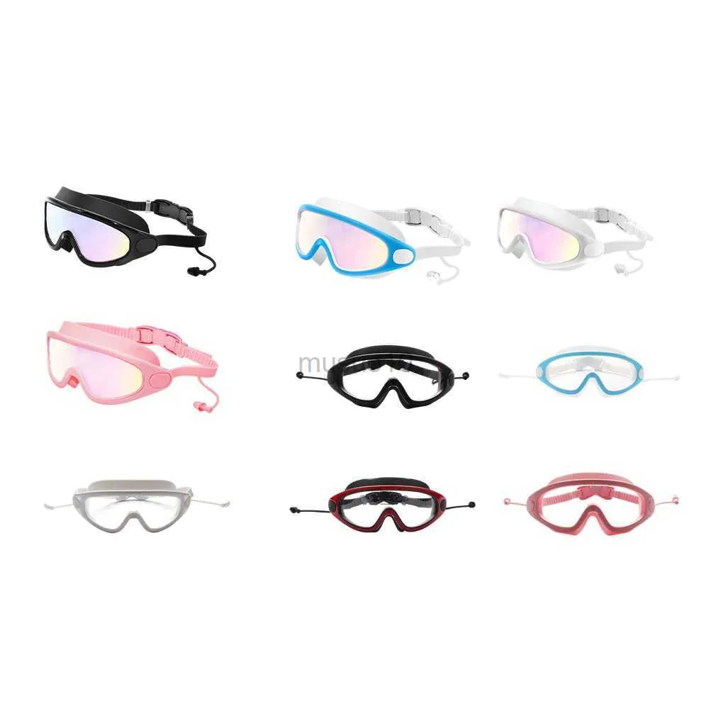 Goggles Çocuklar Yüzme Gözlükleri Kulaklar Durdurucular Erkek Kızlar Havuz Sis Kanıtı Sızdır Köpek Gözlükler Gözlük Aksesuarları Tip 1 HKD230725