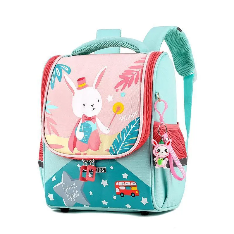 Школьные сумки милый рюкзак кролика высококачественный детский рюкзак для детского рюкзака детского рюкзака Dinosaur Boy Bag 2-6 лет 230724
