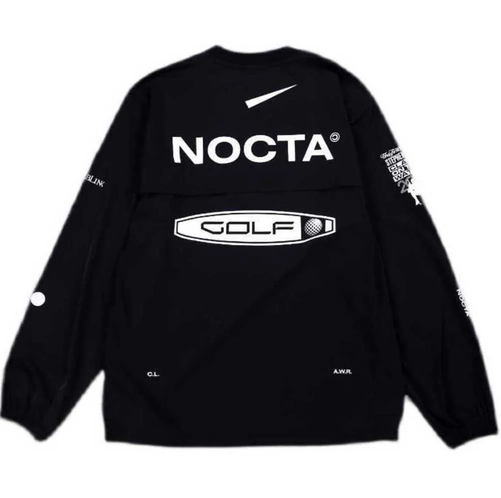 2023 moletons masculinos versão dos eua nocta golf co branded draw respirável secagem rápida lazer esportes t-shirt manga longa gola redonda verão design de fluxo de maré novo estilo